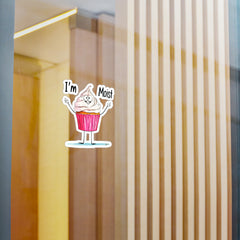 Naughty Nibbles Funny Adult Humor Cup Cake Vinyl Kiss-Cut Decals - Durable & Removable