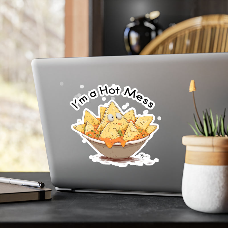 Naughty Nibbles Funny Adult Humor Nachos Vinyl Kiss-Cut Decals - Durable & Removable