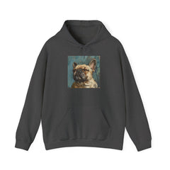 Fine Art Inspired French Bulldog Unisex Heavy Blend™ Hooded Sweatshirt