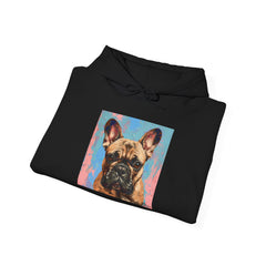 Fine Art Inspired French Bulldog Unisex Heavy Blend™ Hooded Sweatshirt