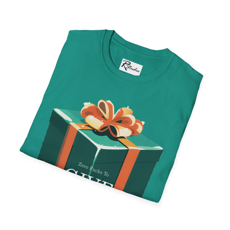 "Zero f-*&s to GIVE" Green Box Unisex Softstyle T-Shirt