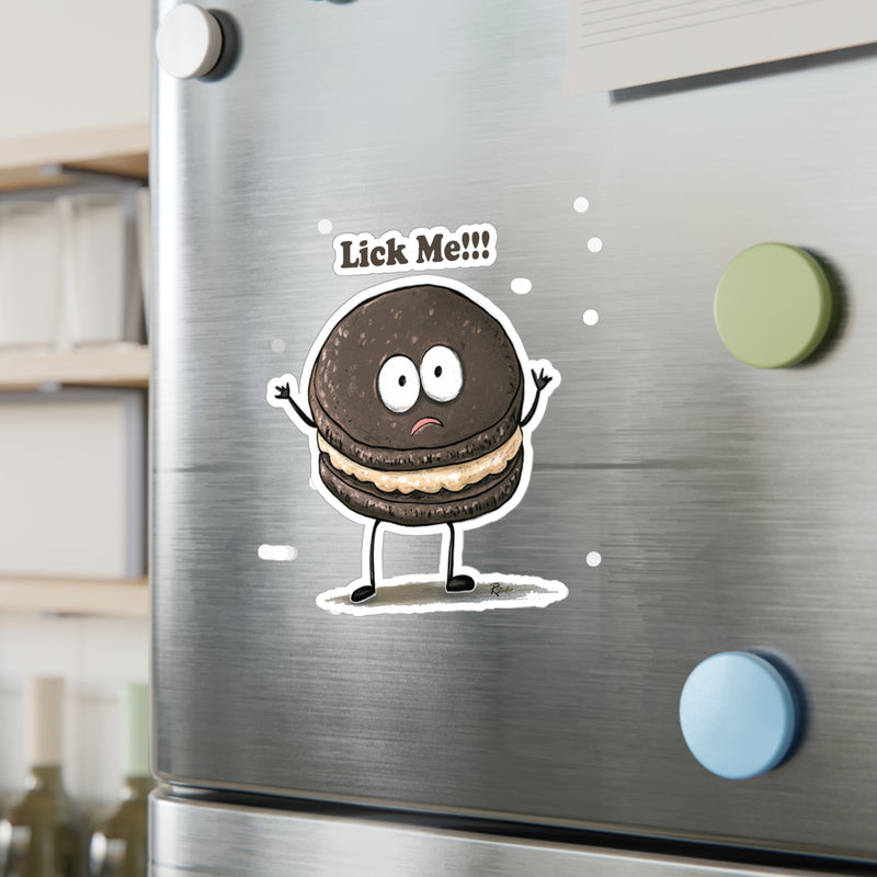 Naughty Nibbles Funny Adult Humor Sandwich Cookie Vinyl Kiss-Cut Decals - Durable & Removable