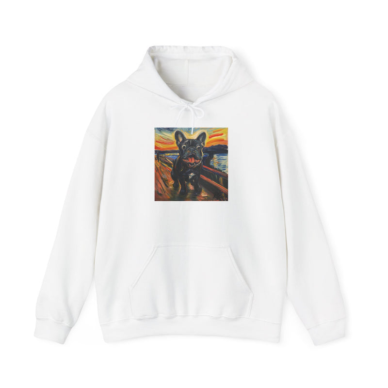 Fine Art Inspired French Bulldog Unisex Heavy Blend™ Hooded Sweatshirt