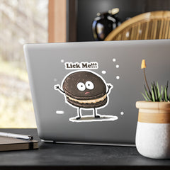 Naughty Nibbles Funny Adult Humor Sandwich Cookie Vinyl Kiss-Cut Decals - Durable & Removable