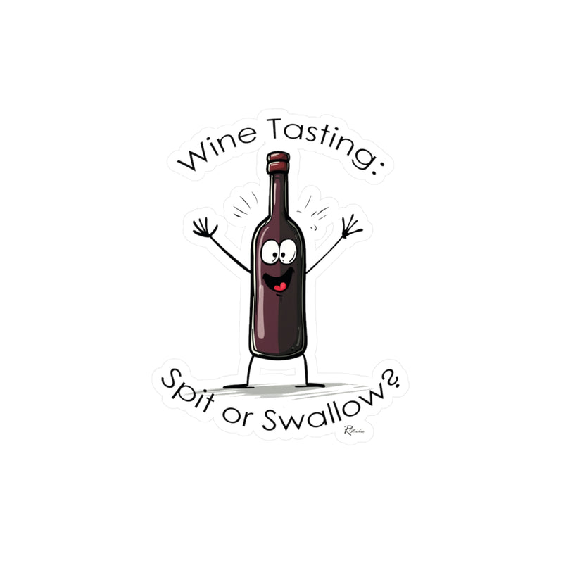 Naughty Nibbles Funny Adult Humor Wine Vinyl Kiss-Cut Decals - Durable & Removable