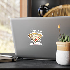 Naughty Nibbles Funny Adult Humor Pizza Vinyl Kiss-Cut Decals - Durable & Removable
