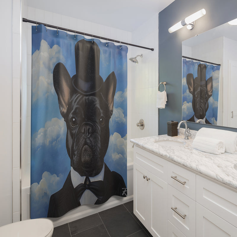 French Bulldog Fine Art Shower Curtain - Stylish Bathroom Decor