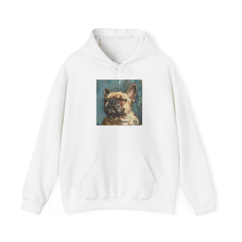 Fine Art Inspired French Bulldog Unisex Heavy Blend™ Hooded Sweatshirt