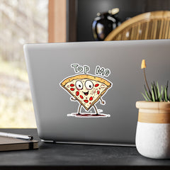 Naughty Nibbles Funny Adult Humor Pizza Vinyl Kiss-Cut Decals - Durable & Removable