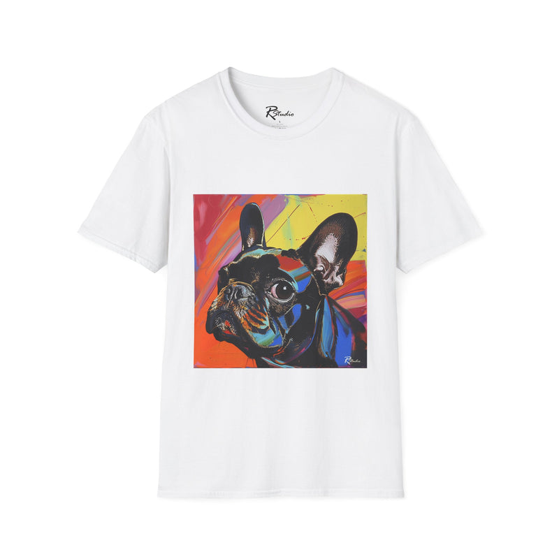 French Bulldog Fine Art Unisex Softstyle T-Shirt