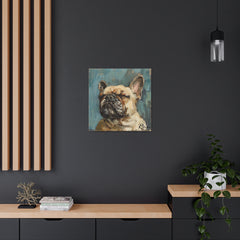 Colorful Fine Art French Bulldog Canvas Print - Multicolored Home Decor