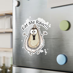 Naughty Nibbles Funny Adult Humor Oyster Vinyl Kiss-Cut Decals - Durable & Removable