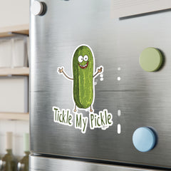 Naughty Nibbles Funny Adult Humor Pickle Vinyl Kiss-Cut Decals - Durable & Removable