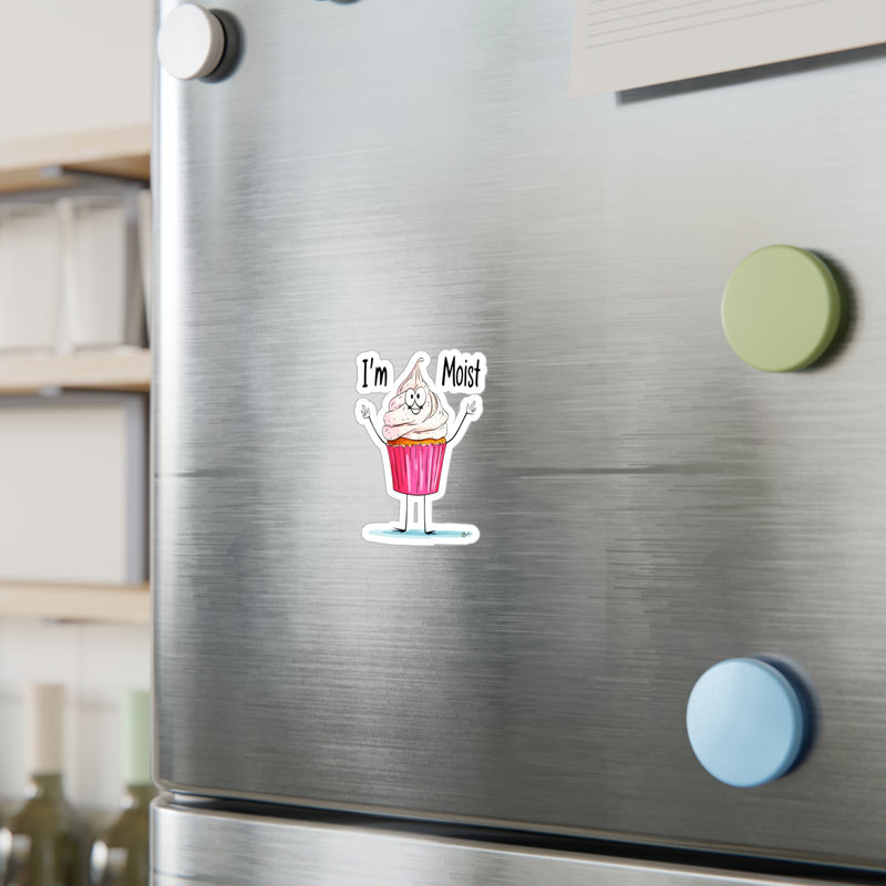 Naughty Nibbles Funny Adult Humor Cup Cake Vinyl Kiss-Cut Decals - Durable & Removable