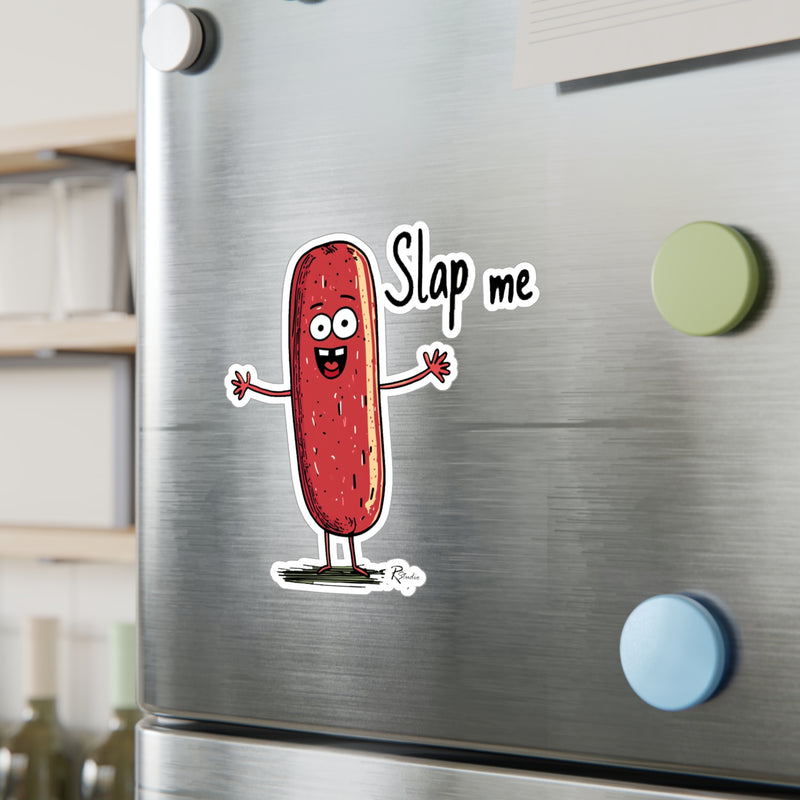 Naughty Nibbles Funny Adult Humor Salami Vinyl Kiss-Cut Decals - Durable & Removable