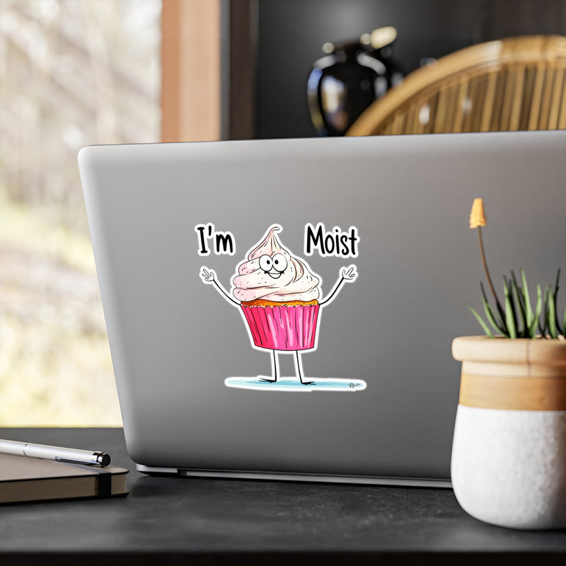Naughty Nibbles Funny Adult Humor Cup Cake Vinyl Kiss-Cut Decals - Durable & Removable