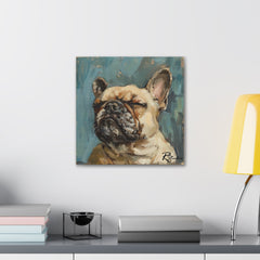 Colorful Fine Art French Bulldog Canvas Print - Multicolored Home Decor