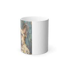 11oz Color Morphing Mug - Fine Art Multi-Colored French Bulldog Design