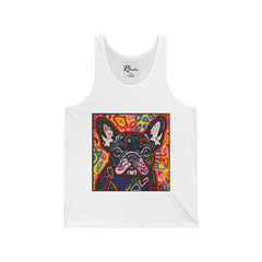 French Bulldog Fine Art Unisex Jersey Tank Top - Stylish & Comfortable