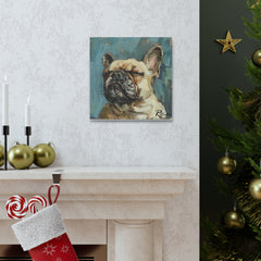 Colorful Fine Art French Bulldog Canvas Print - Multicolored Home Decor