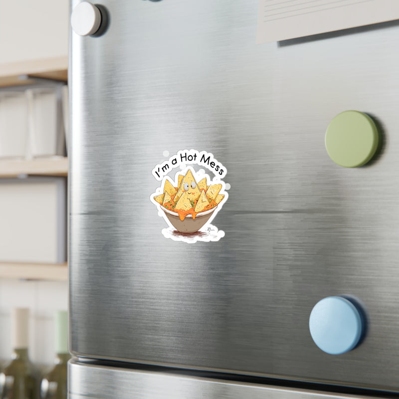 Naughty Nibbles Funny Adult Humor Nachos Vinyl Kiss-Cut Decals - Durable & Removable