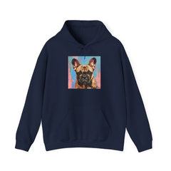 Fine Art Inspired French Bulldog Unisex Heavy Blend™ Hooded Sweatshirt