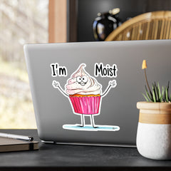 Naughty Nibbles Funny Adult Humor Cup Cake Vinyl Kiss-Cut Decals - Durable & Removable