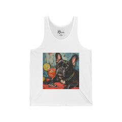 French Bulldog Fine Art Unisex Jersey Tank Top - Stylish & Comfortable