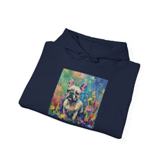 Fine Art Inspired French Bulldog Unisex Heavy Blend™ Hooded Sweatshirt