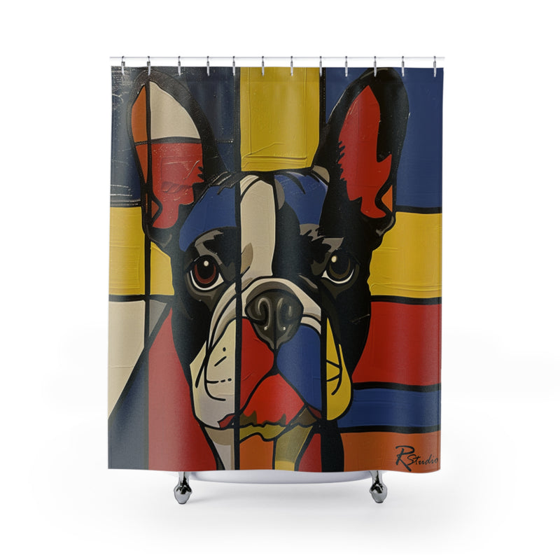 French Bulldog Fine Art Shower Curtain - Stylish Bathroom Decor