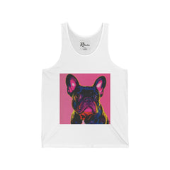 French Bulldog Fine Art Unisex Jersey Tank Top - Stylish & Comfortable