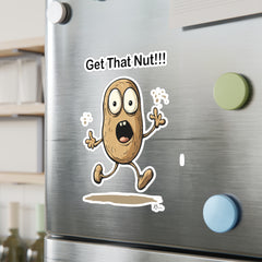 Naughty Nibbles Funny Adult Humor Peanut Vinyl Kiss-Cut Decals - Durable & Removable