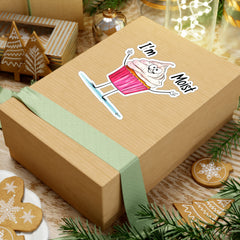 Naughty Nibbles Funny Adult Humor Cup Cake Vinyl Kiss-Cut Decals - Durable & Removable