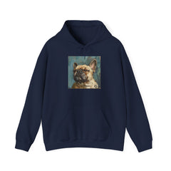 Fine Art Inspired French Bulldog Unisex Heavy Blend™ Hooded Sweatshirt