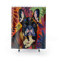 French Bulldog Fine Art Shower Curtain - Stylish Bathroom Decor