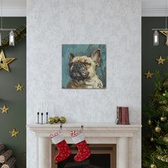 Colorful Fine Art French Bulldog Canvas Print - Multicolored Home Decor