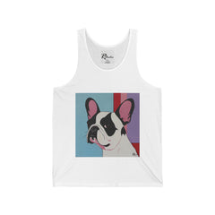 French Bulldog Fine Art Unisex Jersey Tank Top - Stylish & Comfortable