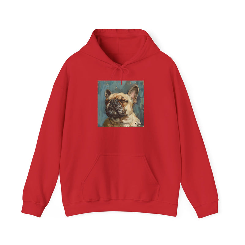 Fine Art Inspired French Bulldog Unisex Heavy Blend™ Hooded Sweatshirt