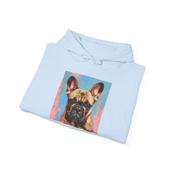 Fine Art Inspired French Bulldog Unisex Heavy Blend™ Hooded Sweatshirt