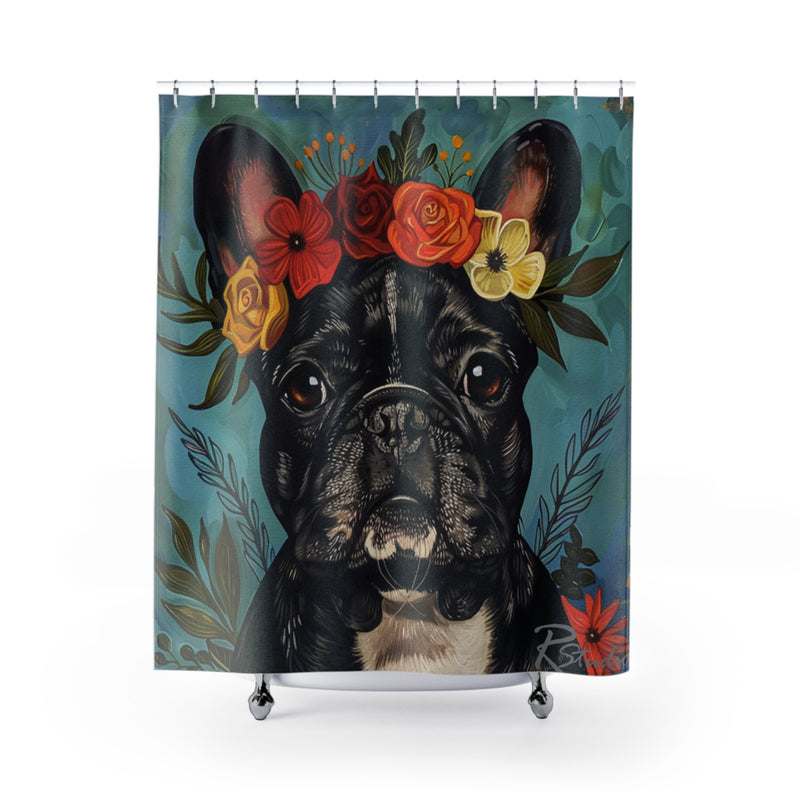 French Bulldog Fine Art Shower Curtain - Stylish Bathroom Decor