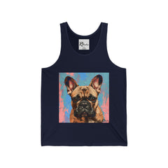 French Bulldog Fine Art Unisex Jersey Tank Top - Stylish & Comfortable
