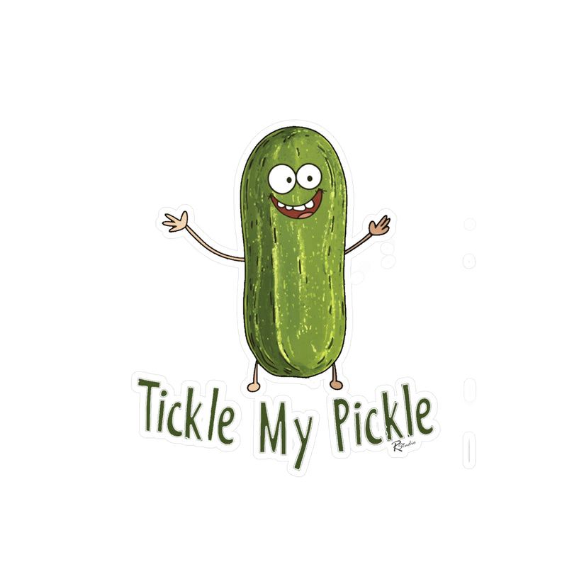 Naughty Nibbles Funny Adult Humor Pickle Vinyl Kiss-Cut Decals - Durable & Removable