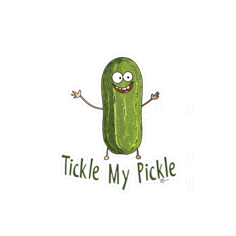 Naughty Nibbles Funny Adult Humor Pickle Vinyl Kiss-Cut Decals - Durable & Removable