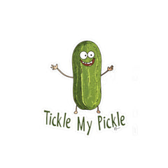 Naughty Nibbles Funny Adult Humor Pickle Vinyl Kiss-Cut Decals - Durable & Removable
