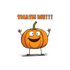 Naughty Nibbles Funny Adult Humor Pumpkin Vinyl Kiss-Cut Decals - Durable & Removable