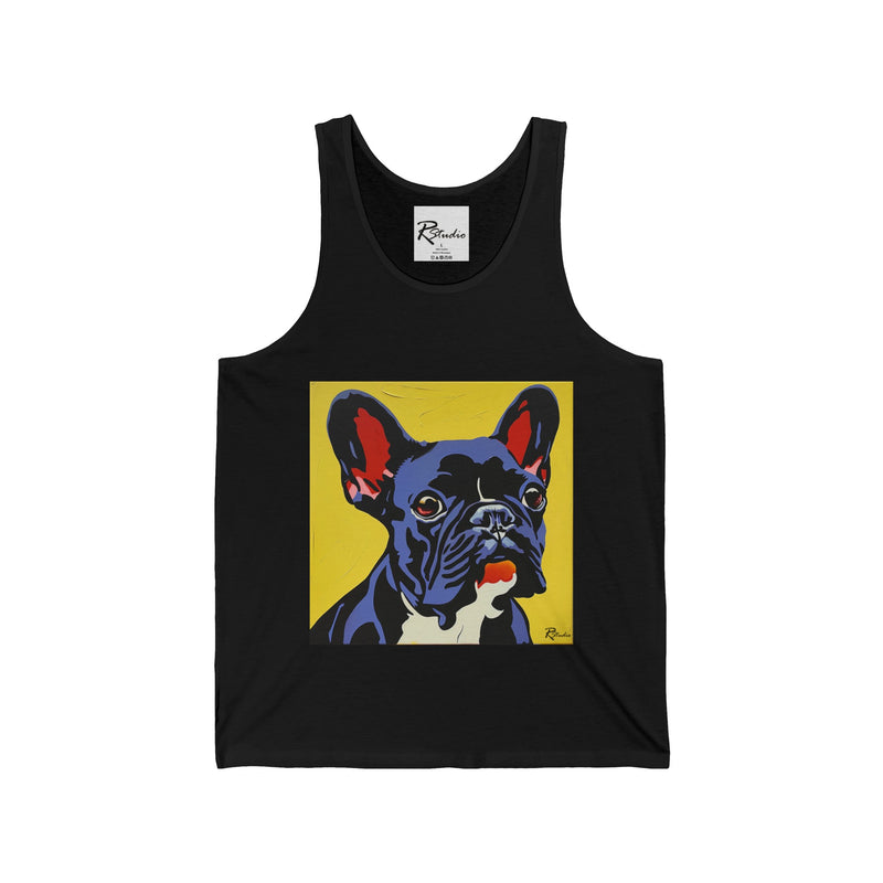 French Bulldog Fine Art Unisex Jersey Tank Top - Stylish & Comfortable