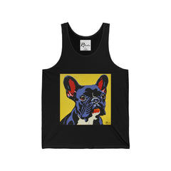 French Bulldog Fine Art Unisex Jersey Tank Top - Stylish & Comfortable