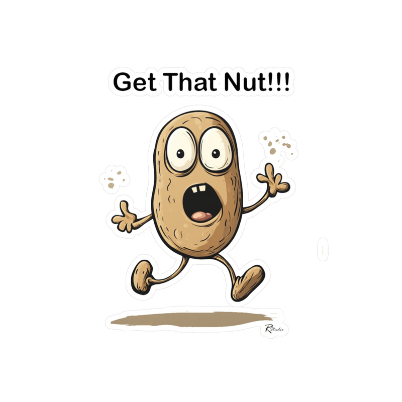 Naughty Nibbles Funny Adult Humor Peanut Vinyl Kiss-Cut Decals - Durable & Removable