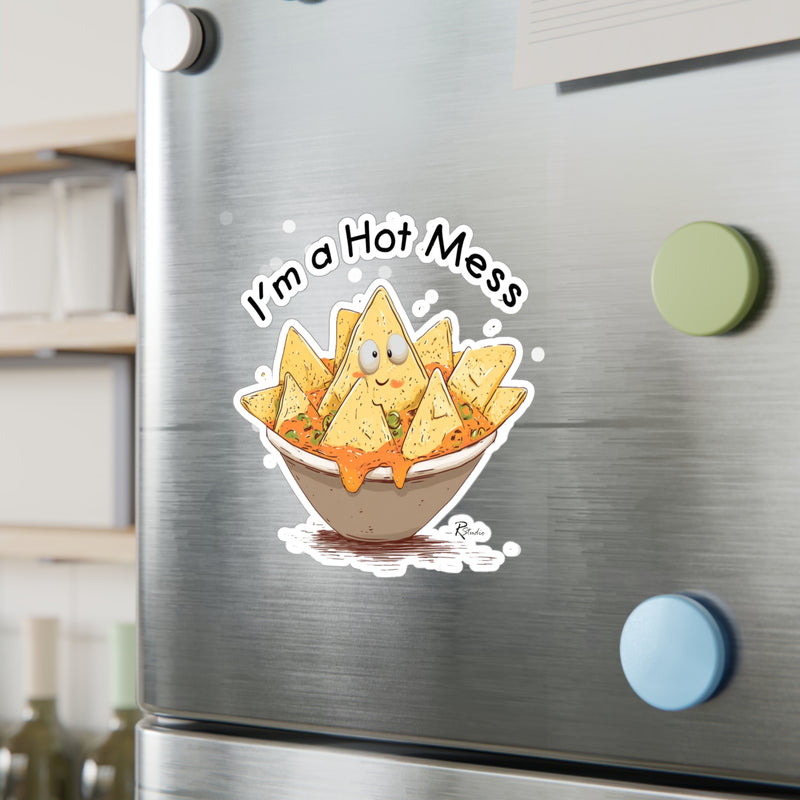 Naughty Nibbles Funny Adult Humor Nachos Vinyl Kiss-Cut Decals - Durable & Removable