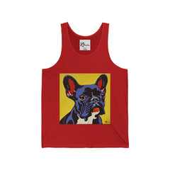 French Bulldog Fine Art Unisex Jersey Tank Top - Stylish & Comfortable